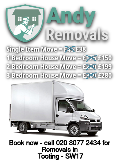Removals Price discount for Tooting